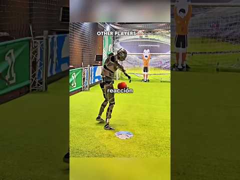 EL ÚNICO FUTBOLISTA que logró MARCARLE a un PORTERO ROBOT #futbol #Messi #Neymar #Griezmann#cr7