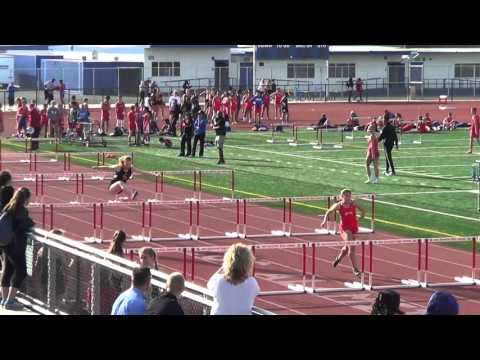 OpenG 100m H vs Servite & Rosary 3-9-16 - Los Alamitos Girls