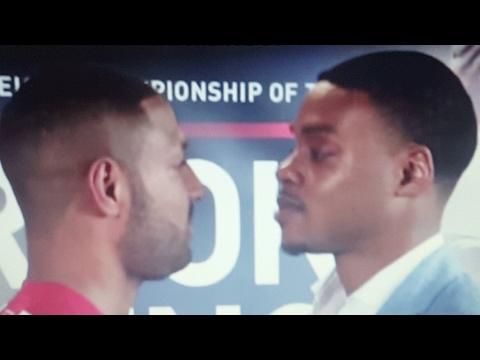 Kell Brook And Errol Spence Jr. Face To Face