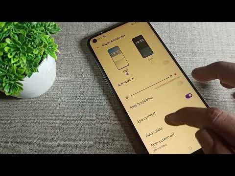Eye comfort brightness setting oppo A33 phone, how to turn off eye comfort