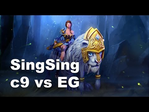 SingSing Mirana Epic pieliedie Wisp Dota 2. С9 vs EG.