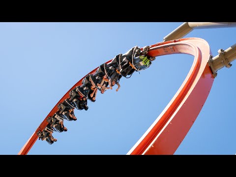 Off-ride footage of a RailBlazer train