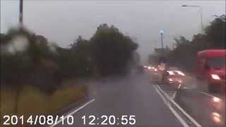 preview picture of video 'Driving in rain 10-8-2014'