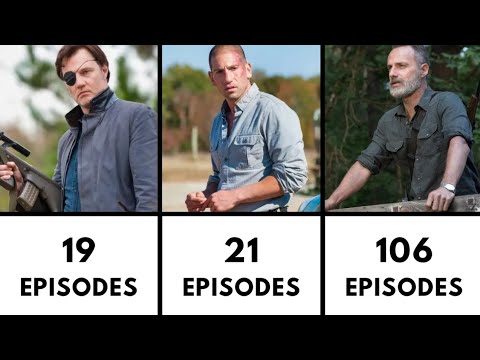 The Walking Dead Character Episode Counts