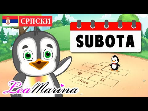 Učimo Dane u Nedelji - Dečija Pesma - Lea Marina na Srpskom