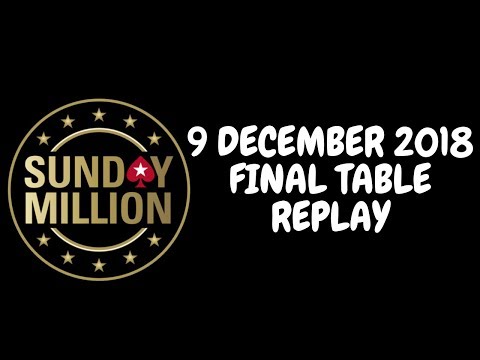 $215 Sunday Million 9 December 2018: Final Table Replay