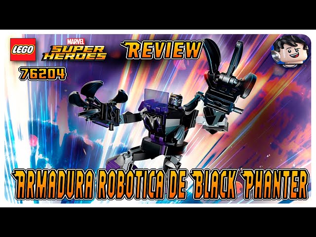 Vídeo relacionado con LEGO - Armadura robótica de Pantera Negra de Marvel 76204, kit de construcción; armaduras robóticas y minifiguras coleccionables para niños de 7 años o más, 124 piezas