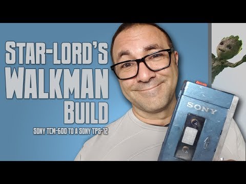 Guardians of the Galaxy Walkman: Converting a Sony TCM-600 to a Sony TPS-12