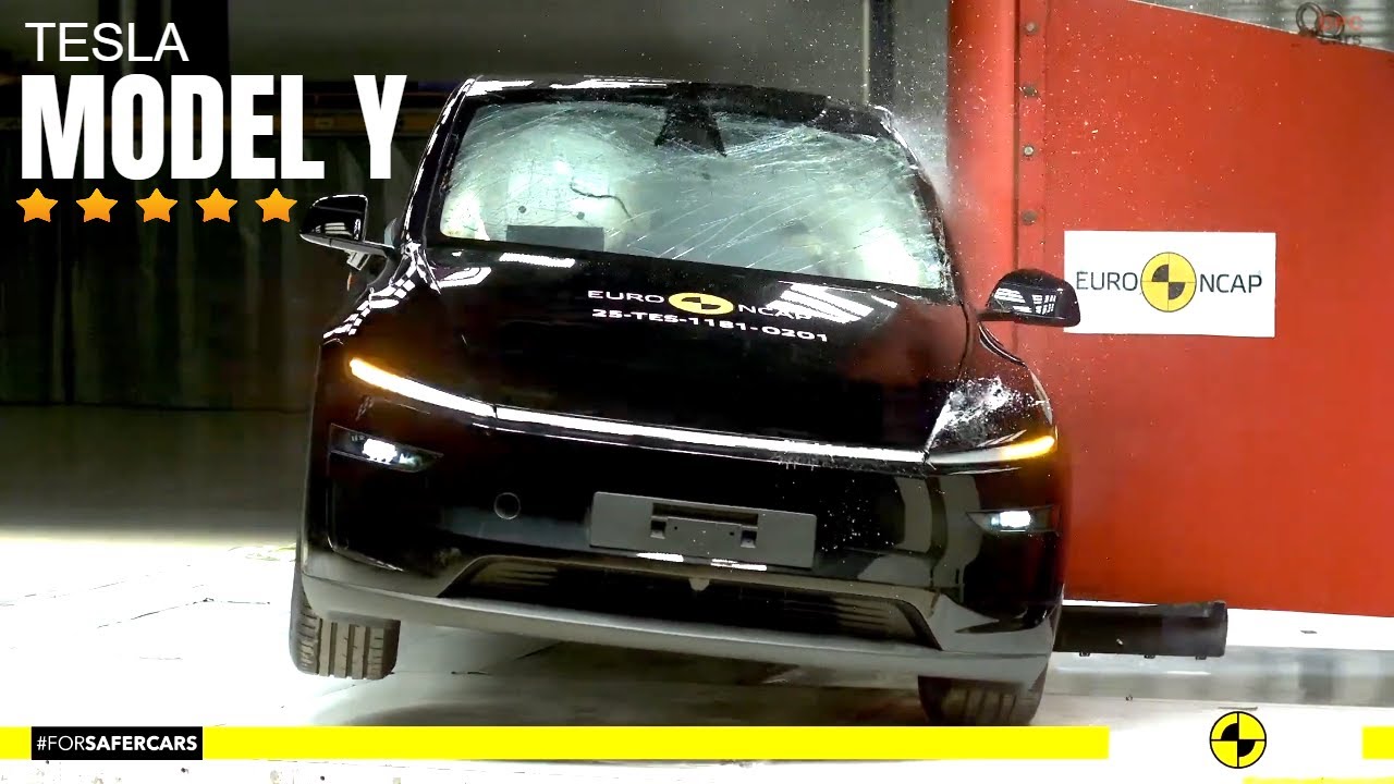 Tesla Model Y Achieves Five-Star Safety Rating Under Stricter 2025 Euro NCAP Standards
