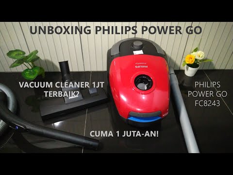 UNBOXING VACUUM CLEANER 1 JUTA-AN - PHILIPS POWER GO FC8243
