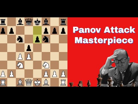 Panov Attack Masterpiece | Laszlo Szabo vs Karoly Honfi Budapest: 1950