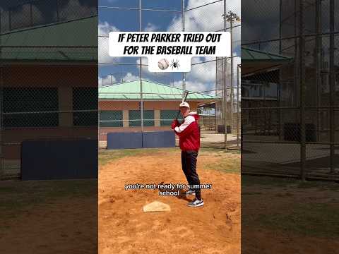 Spider Man played BASEBALL!?⚾️ 🕷️ #baseball #baseballszn #baseballplayer #viralshort #sports