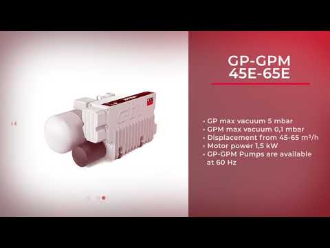 Oil Lubricated Rotary Vacuum Pump - GEV - GPM100-E