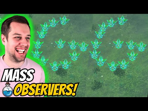 Mass Observers covered the entire map! | StarCraft 2