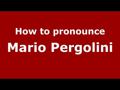 How to pronounce Mario Pergolini (Spanish/Argentina) - PronounceNames.com