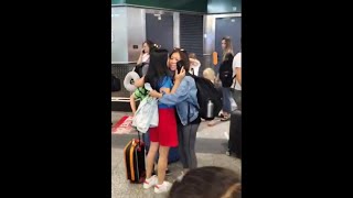 Picking up my sister in Malpensa Airport From Canada