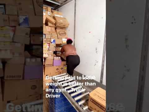 Who thinks they can Unload Faster? #dollartree #cdllife #travel #truckerlife #touch #cdlA #women