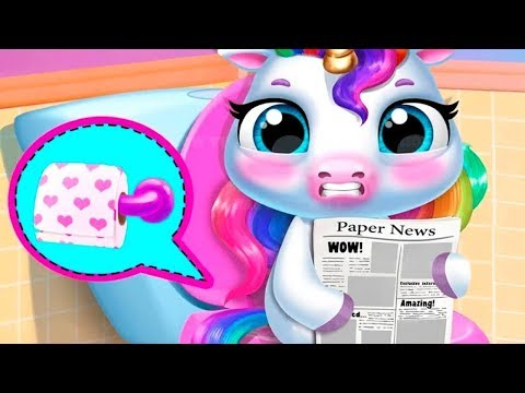 ♔Fun Pet Pony Care Kids Game - My Baby Unicorn - Play Virtual Pony Pet Care & DressUp Fun Mini Games