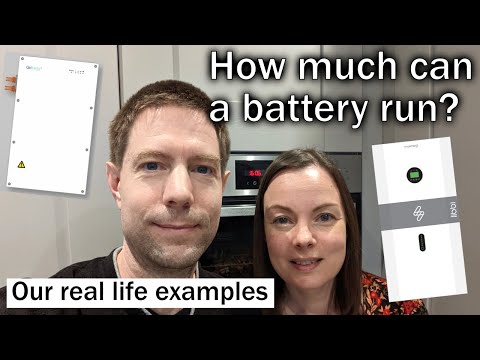 How much can a home storage battery run in winter?  Our real life examples.