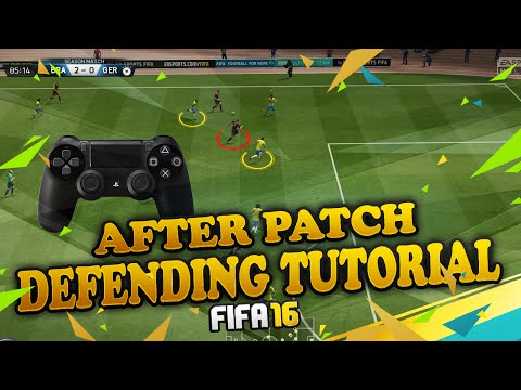 FIFA 16 AFTER PATCH DEFENDING TUTORIAL - TEAMMATE CONTAIN + JOCKEY MOVEMENT - TIPS & TRICKS