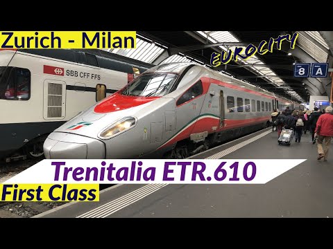 Trenitalia's Eurocity ETR.610 | First Class from Zürich Hbf to Milano Centrale