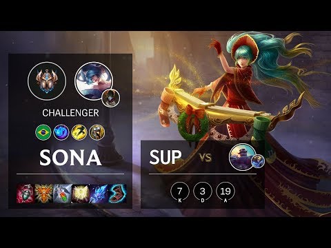 Sona Support vs Braum - BR Challenger Patch 10.10