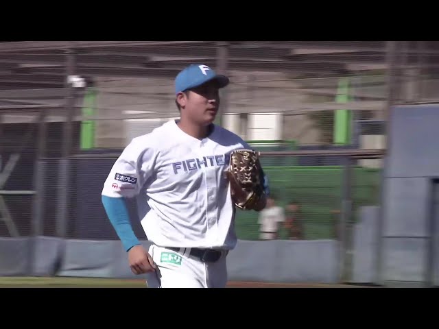 【ファーム】ファイターズ・古林睿煬 6回途中8奪三振の好投!! 笑顔でマウンドを降りる!!   2025年4月4日 北海道日本ハムファイターズ 対 読売ジャイアンツ