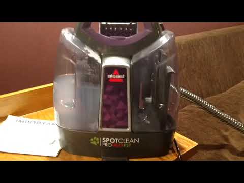 Bissell spot-clean ProHeat pet unboxing and review