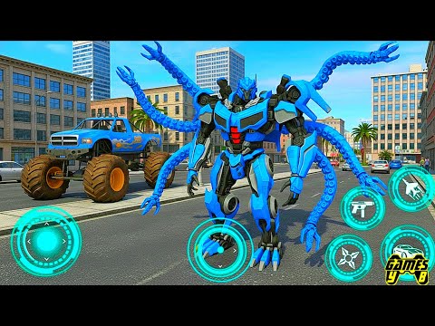 Robot Games 3d 2025 - Flying Robot Car - Monster Truck Transformation Part 5 - Android Gameplay