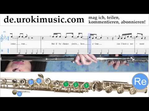 Flöte Lernen Adele - When We Were Young Tabulatur Teil#2 um-i995