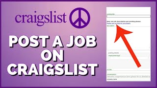 How to Post Jobs on Craigslist 2023