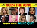 Guess The Song One Song Each Year 1980 2020 MUSIC QUIZ