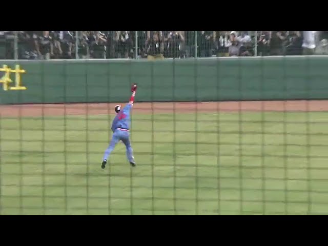 【6回表】勝ち越し点を阻止!! バファローズ・T-岡田のナイスキャッチ!! 2018/5/27 Bs-M