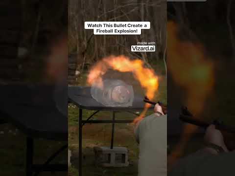 Watch This Bullet Create a Fireball Explosion!