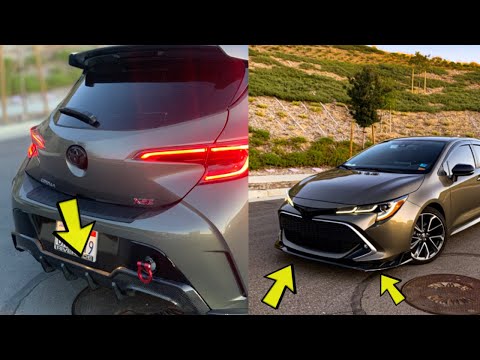 HOW TO INSTALL REAR DIFFUSER AND FRONT LIP I TOYOTA COROLLA HATCHBACK 2019 2020 2021 2022