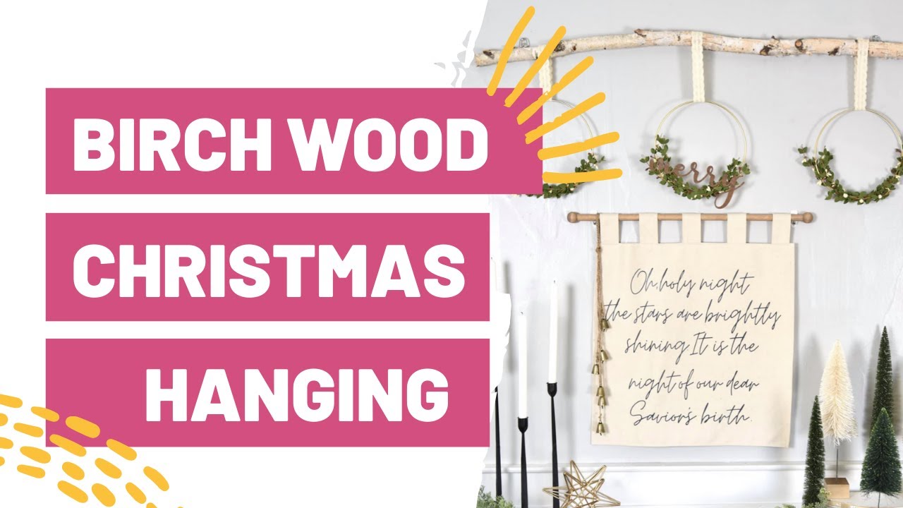 Birch Wood Christmas Hanging With Cricut