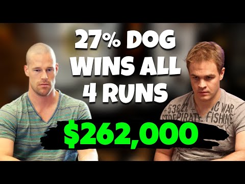 Poker Underdog Achieves the IMPOSSIBLE; Wins 4 Runs at 27%..Robl vs Antonius