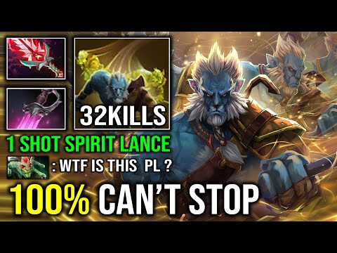WTF 100% CAN'T STOP 1v5 Create Unlimited Illusion 1 Shot Khanda Spirit Lance Phantom Lancer Dota 2