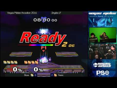 Arcadian Winter 2016 - Melee - Singles - LF - Blaze (Blue) vs Peeric (Red, Marth)