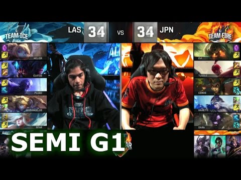 LAS vs Japan Game 1 Normal Mode | Semi Finals 2016 LoL IWC All-Stars Day 4 | Fire vs Fire