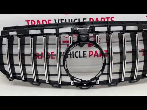 Fits Mercedes E Class W213 S213 C238 A238 2016-2020 Front Bumper Grille Chrome & Black Sport video