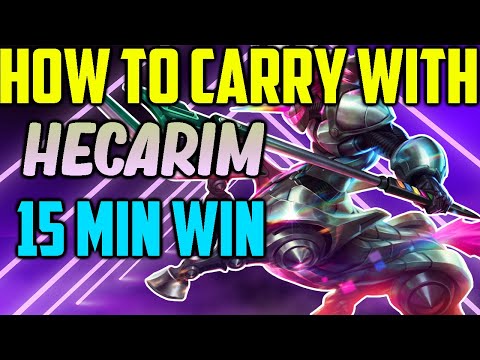 [Season 10] Hecarim Elohell HARDCARRY Jungle Gameplay Guide - League of Legends
