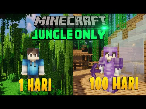 Damstrom - 100 Days in Minecraft Survival but Jungle Only!!!