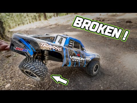 Traxxas Slash 4x4 vxl aluminum shock upgrade and break