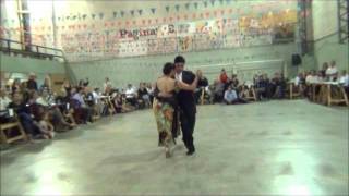 Maria Ines Bogado y Sebastian Jimenez bailando  RELIQUIAS PORTEÑAS en La Milonga Del Moran
