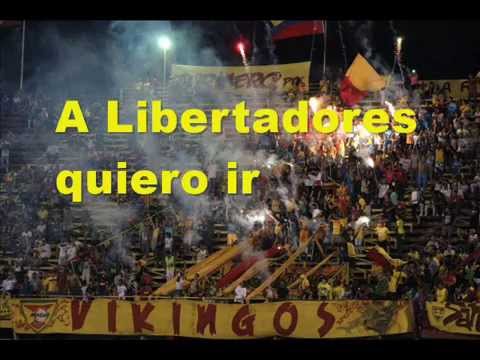 "A Libertadores quiero ir" Barra: Los Vikingos &bull; Club: Aragua