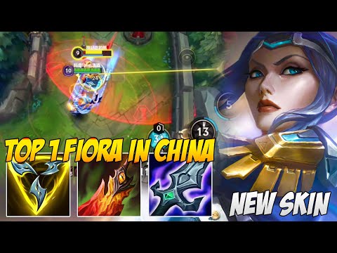 TOP 1 FIORA GAMEPLAY IN CHINA SERVER | PULSEFIRE FIORA (NEW SKIN)