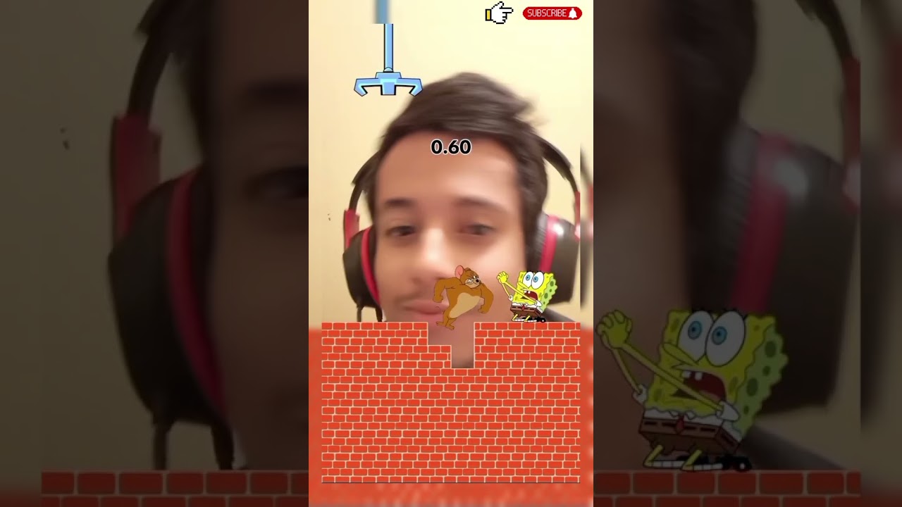 Impossível vencer esse jogo 🧽🐭 #shorts #jogo #gaming #bobesponja #jerry