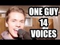 One Guy, 14 Voices 