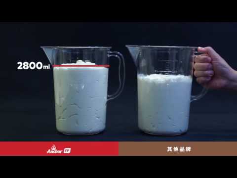 Anchor Extra Whip Whipping Cream Product demonstration